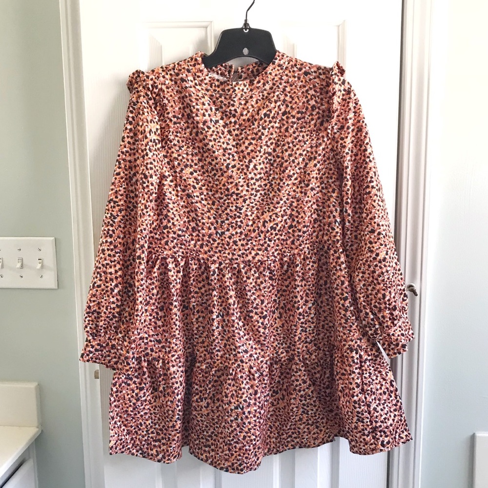 Fall Long Sleeve Ruffle Dress!